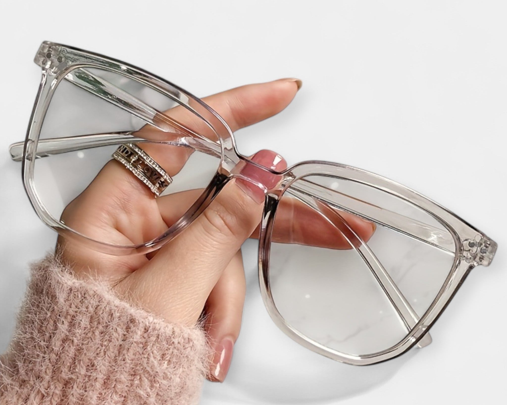 Čtvercové brýle s ochranou proti modrému světlu