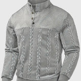 Dawson - Svetr s dlouhým rukávem Henley s pruhy