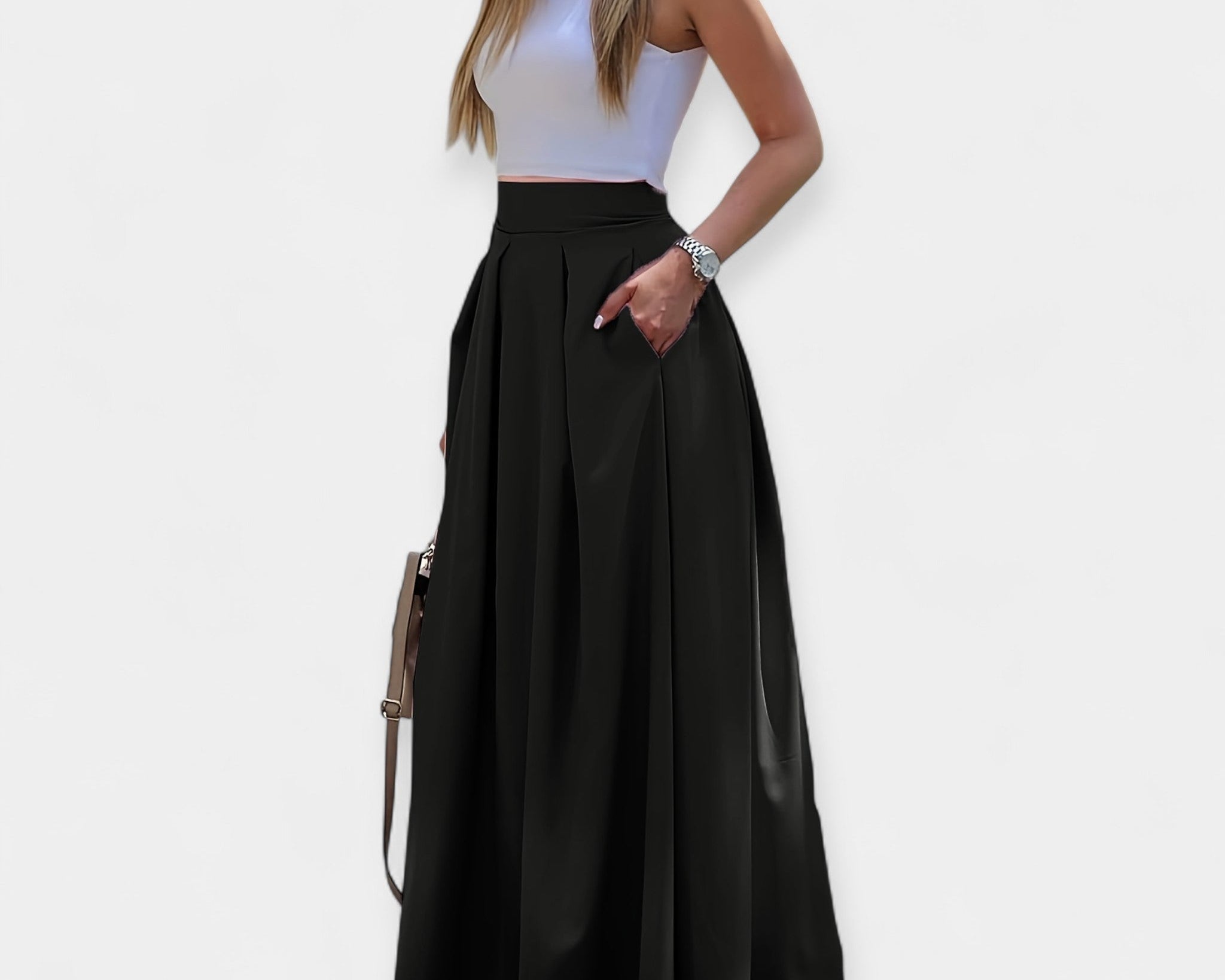 Stylová midi sukně