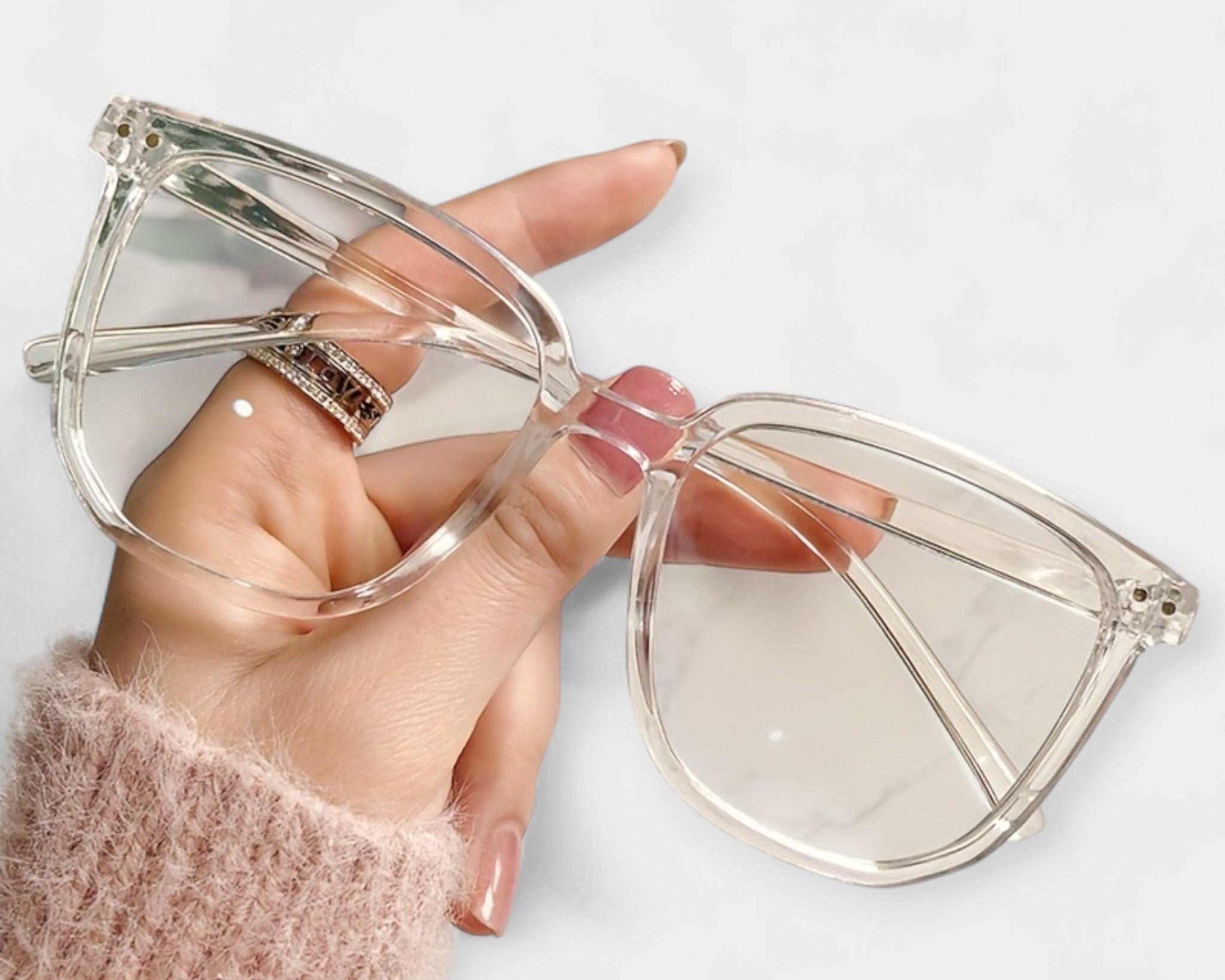 Čtvercové brýle s ochranou proti modrému světlu