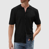 Libuše – Pletená košile se vzorem ve tvaru cikcaků