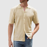 Libuše – Pletená košile se vzorem ve tvaru cikcaků