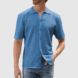 Libuše – Pletená košile se vzorem ve tvaru cikcaků