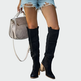 Kožené ortopedické boty až po kolena