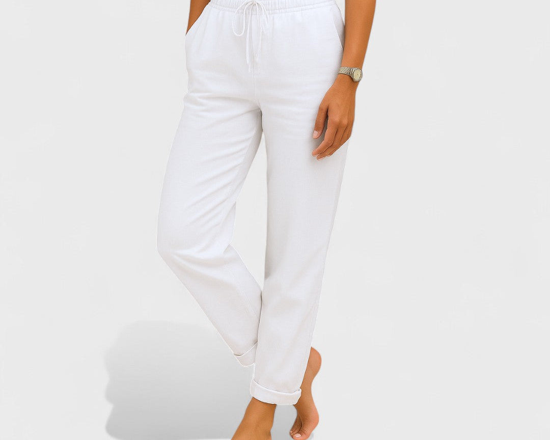 Klára - lněné Strečové Kalhoty