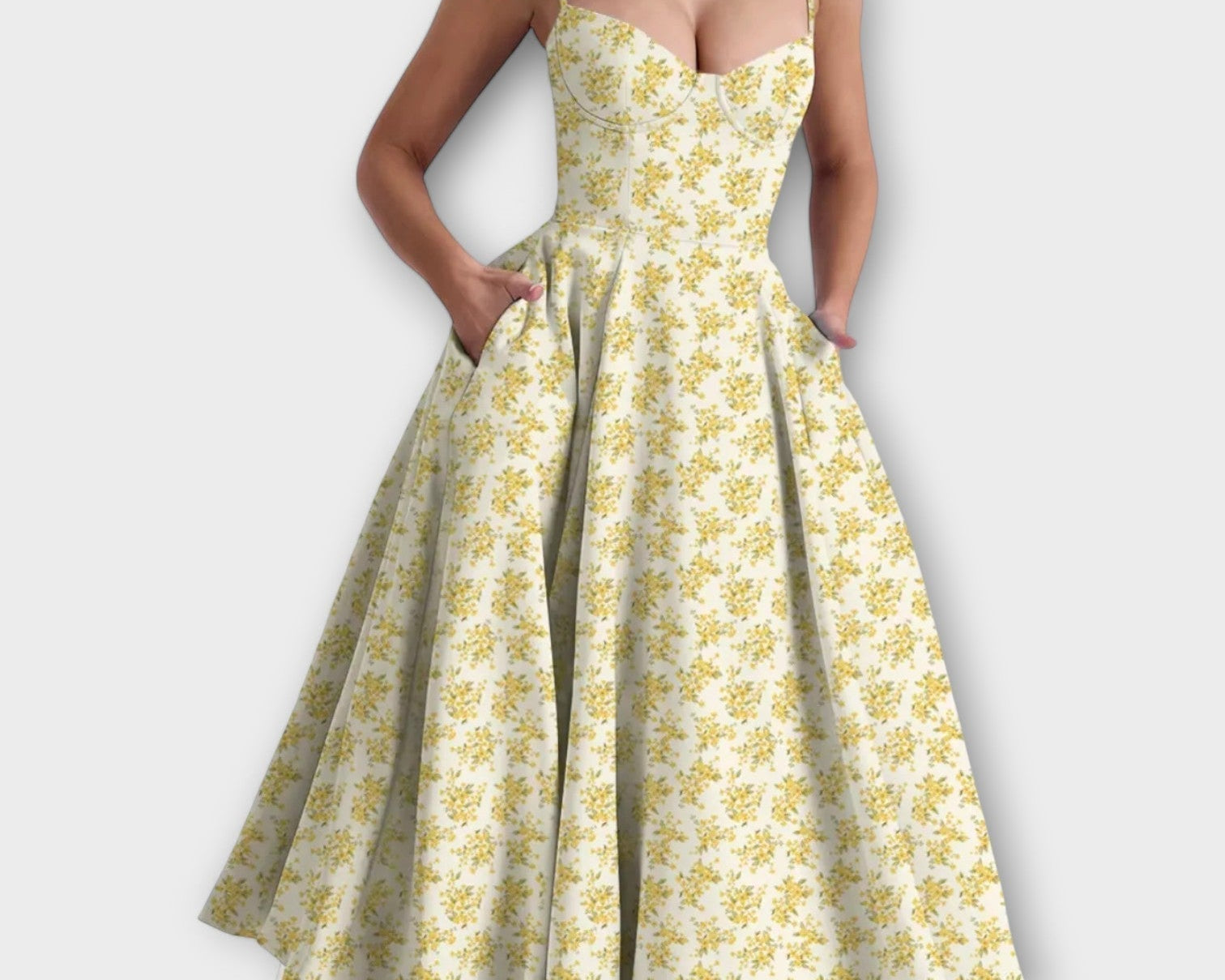 Mélie – Lehká letní šaty s detailem korzetu