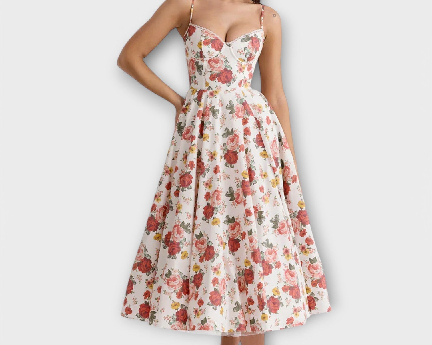 Mélie – Lehká letní šaty s detailem korzetu