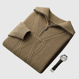 Svetr na zip z merino vlny Perla-Taranto