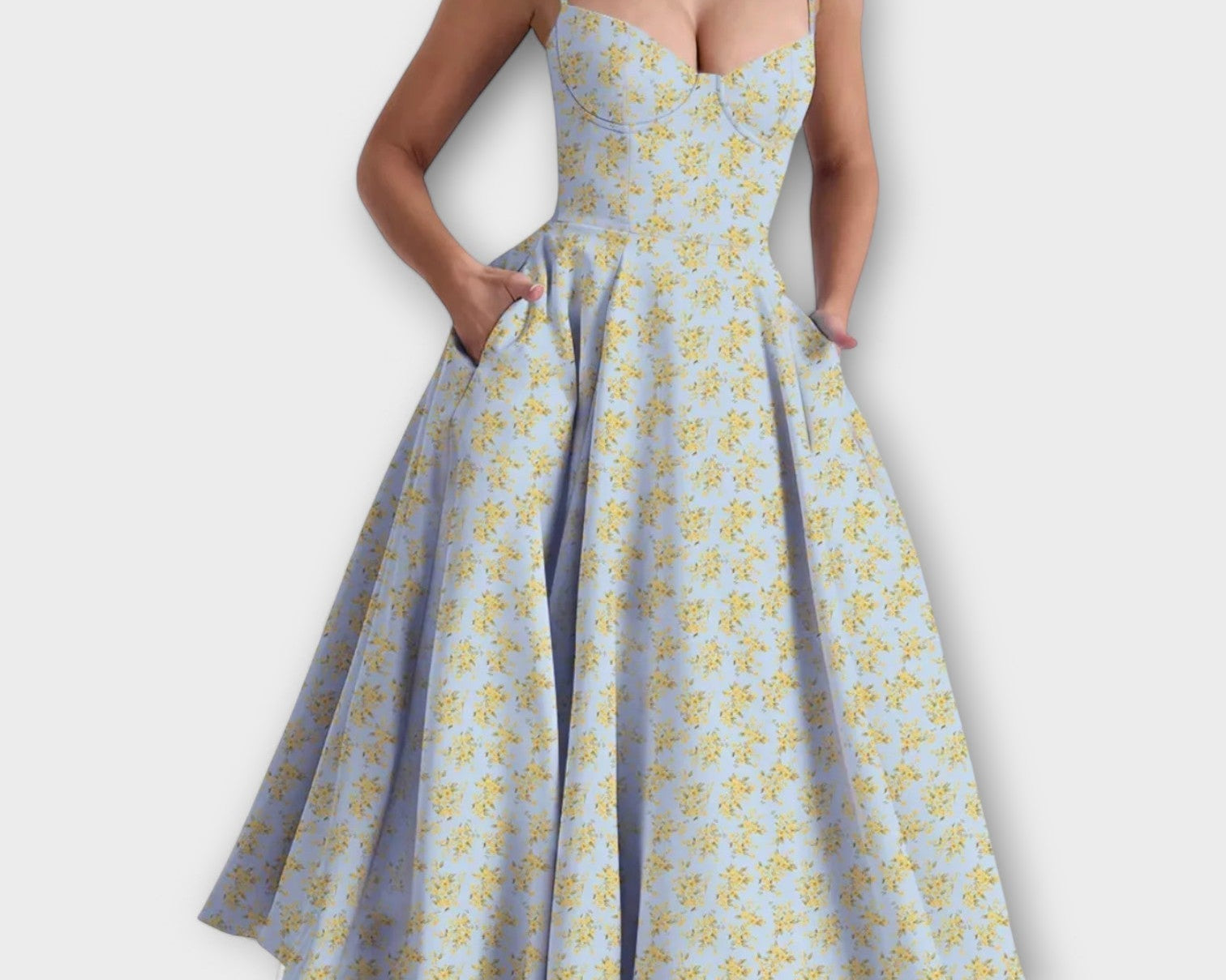 Mélie – Lehká letní šaty s detailem korzetu