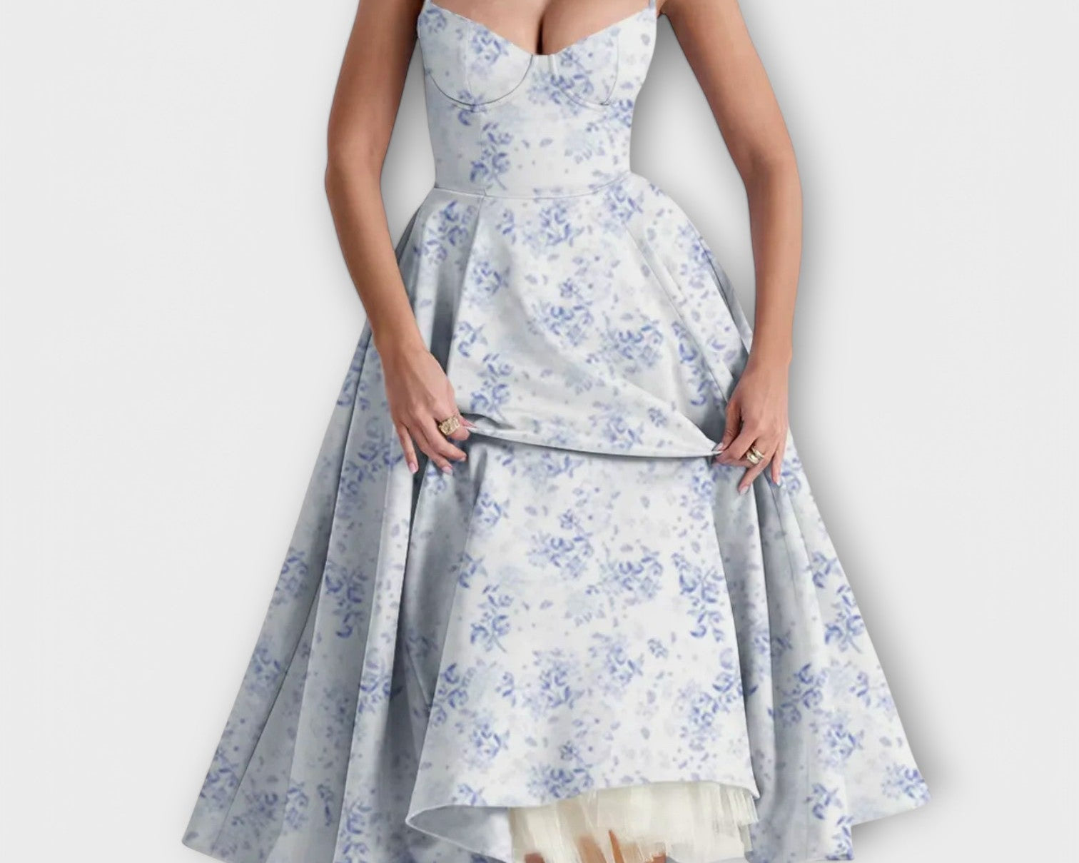 Mélie – Lehká letní šaty s detailem korzetu