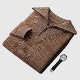 Svetr na zip z merino vlny Perla-Taranto