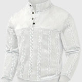 Dawson - Svetr s dlouhým rukávem Henley s pruhy