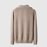 Svetr na zip z merino vlny Perla-Taranto