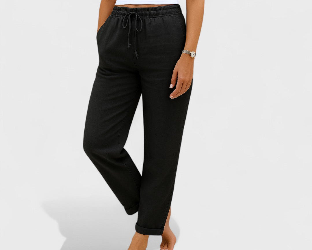 Klára - lněné Strečové Kalhoty