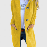 Giselle – Dlouhý pletený kabát s kapucí