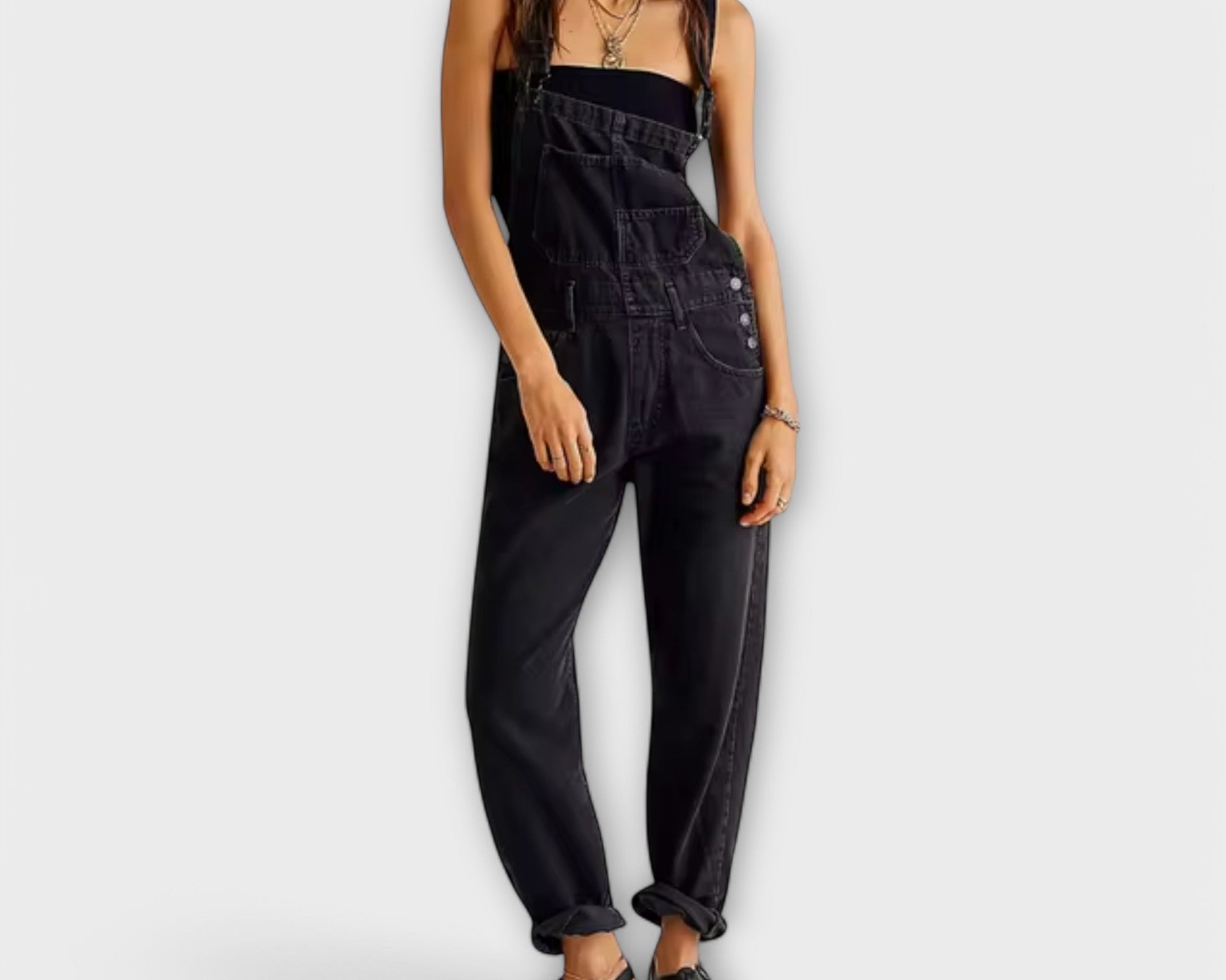 Shaira – Volný denimový overal