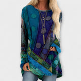 Stylová damská blůza s etnickým potiskem