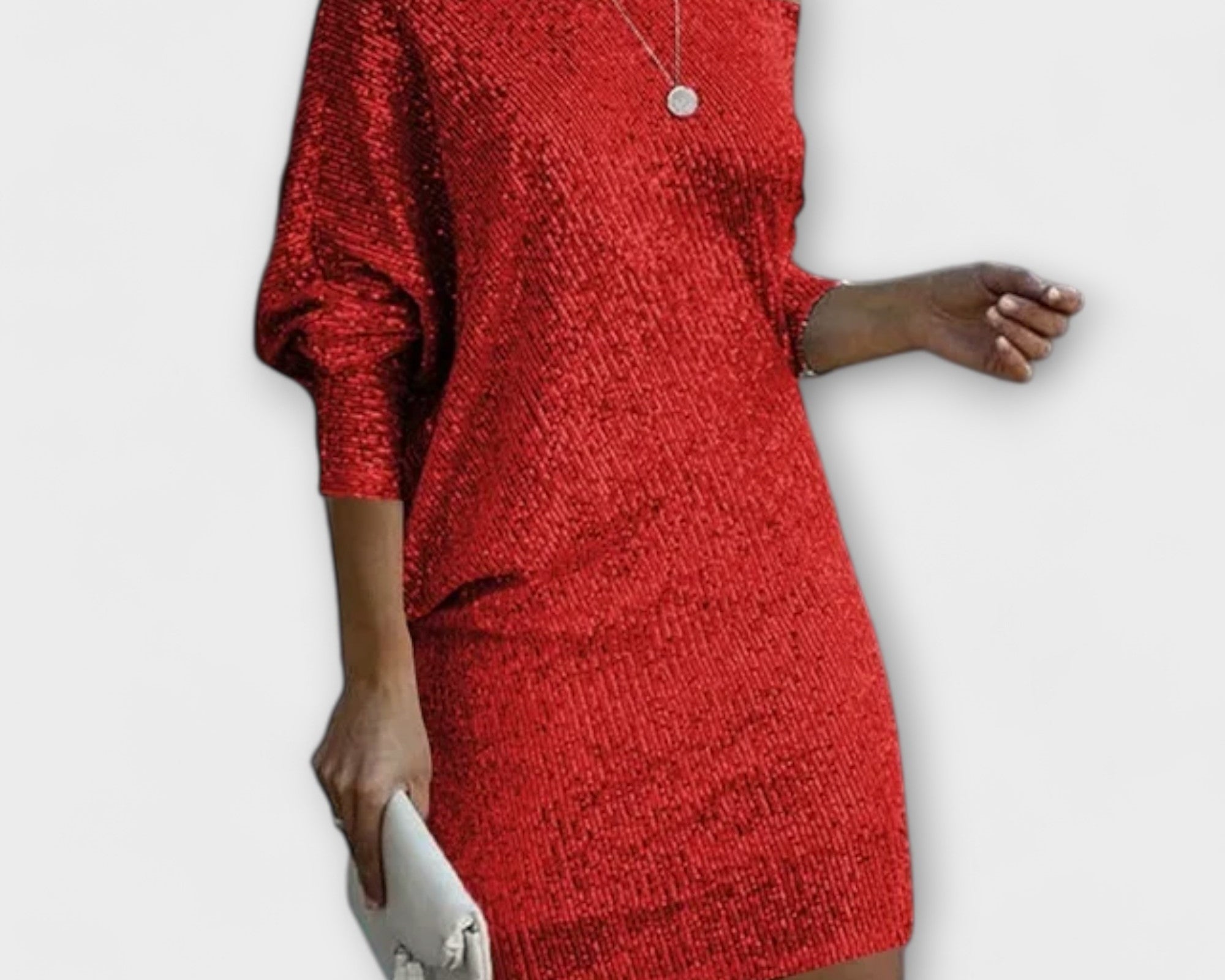 Plesové šaty s flitry a kontrastem 