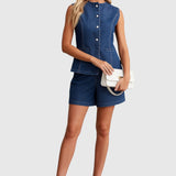 Dobromila – Elegantní džínový komplet