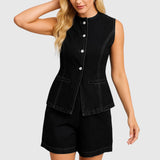 Dobromila – Elegantní džínový komplet