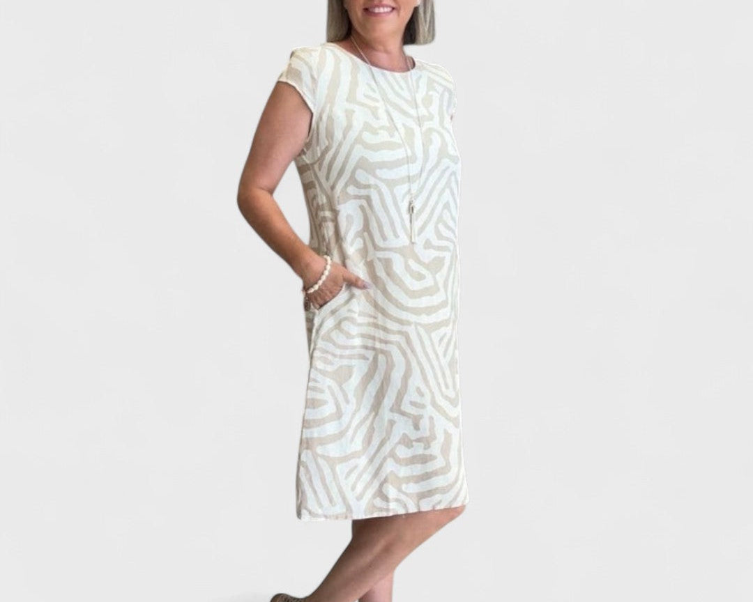 Nelia - Letní Šaty s Kulatým Výstřihem