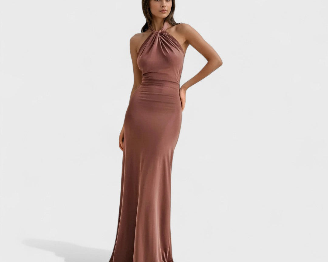 Elyna - Šaty s Halter Výstřihem