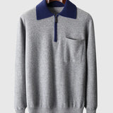Perla - Polo Castelle se zipem z kašmíru
