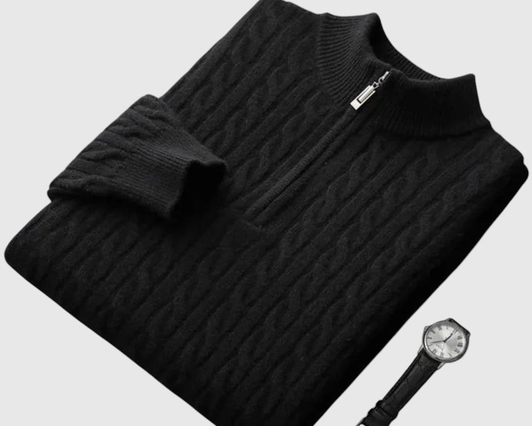 Perla- Pletená polokošile z kašmíru Deneb