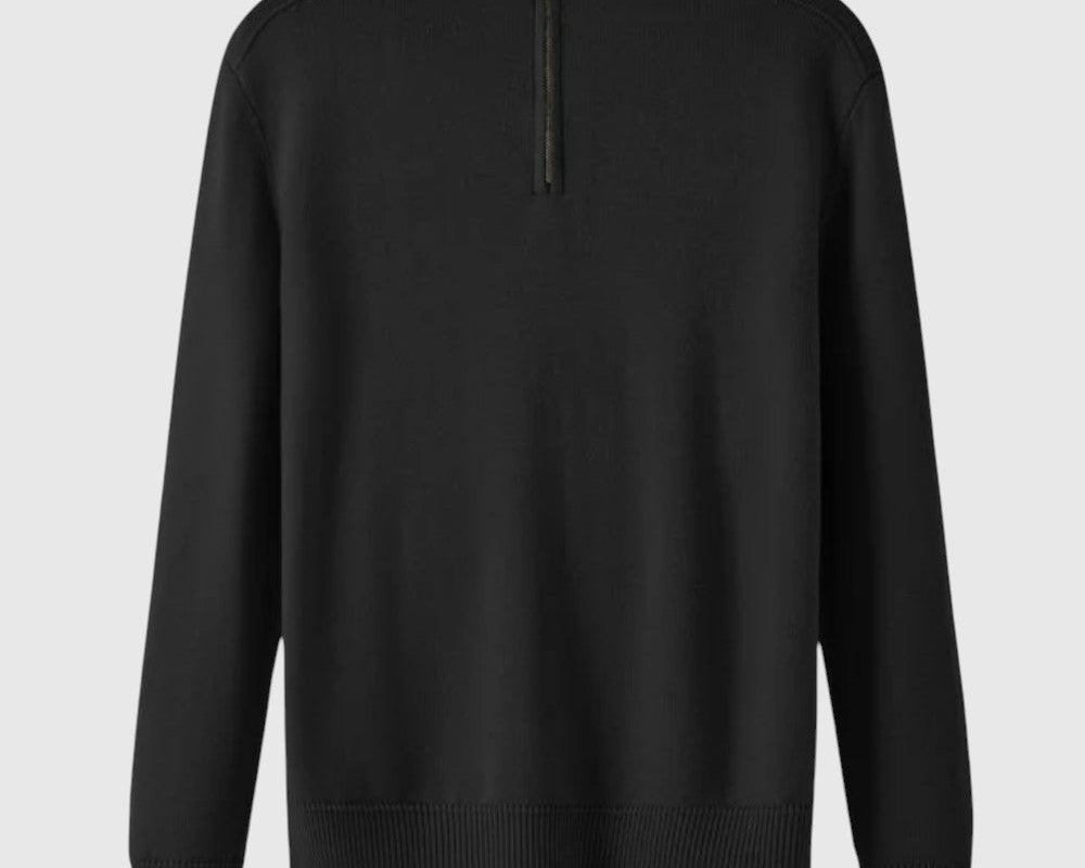 Perla- Svetr se zipem z merino vlny Capri