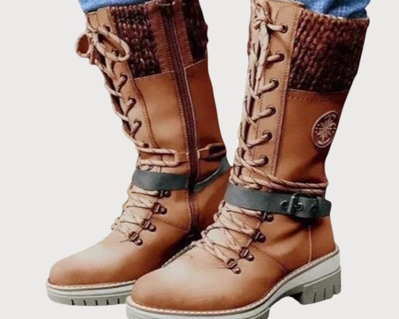 Voděodolné zimní boty do výšky kolen 