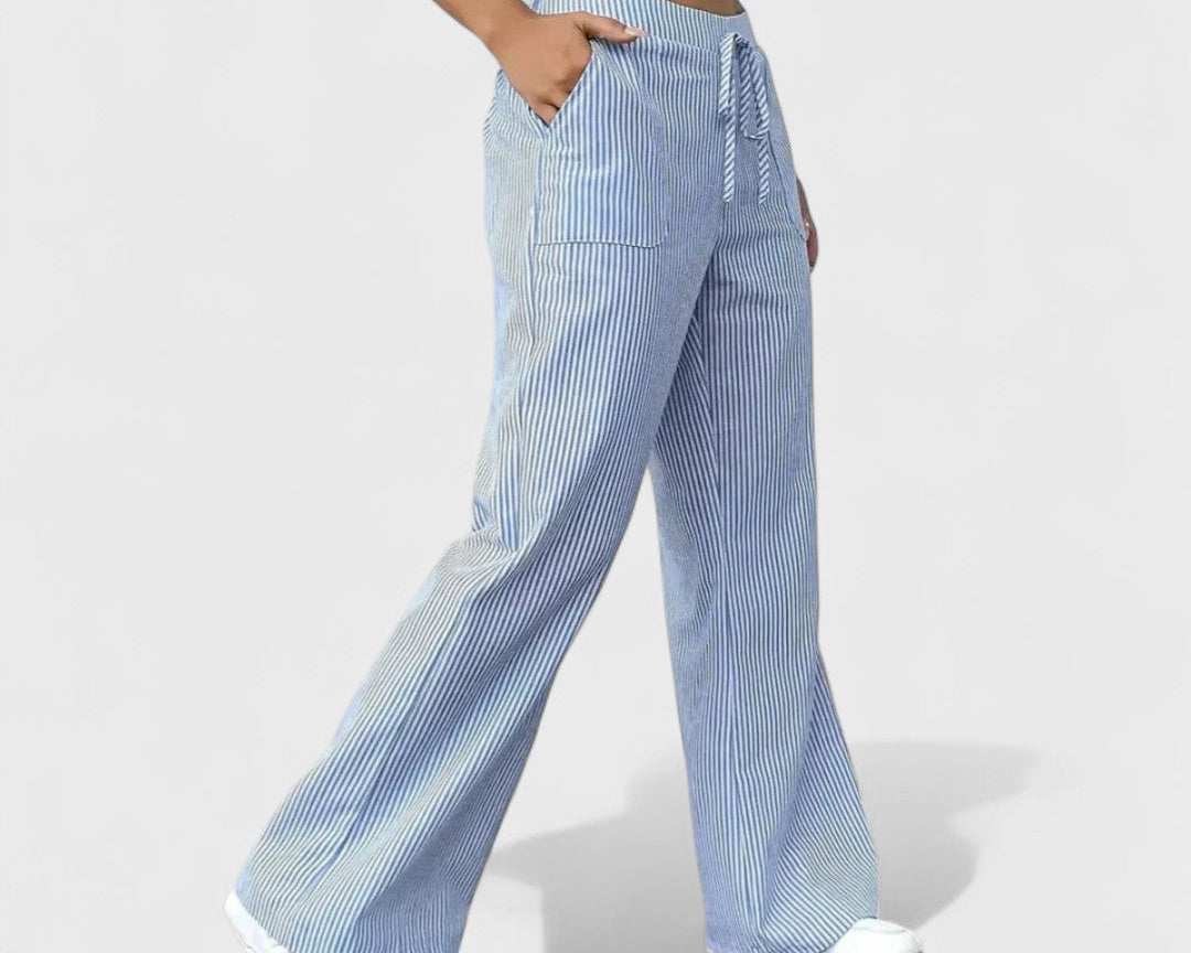 Dominique - Pohodlné Široké Kalhoty