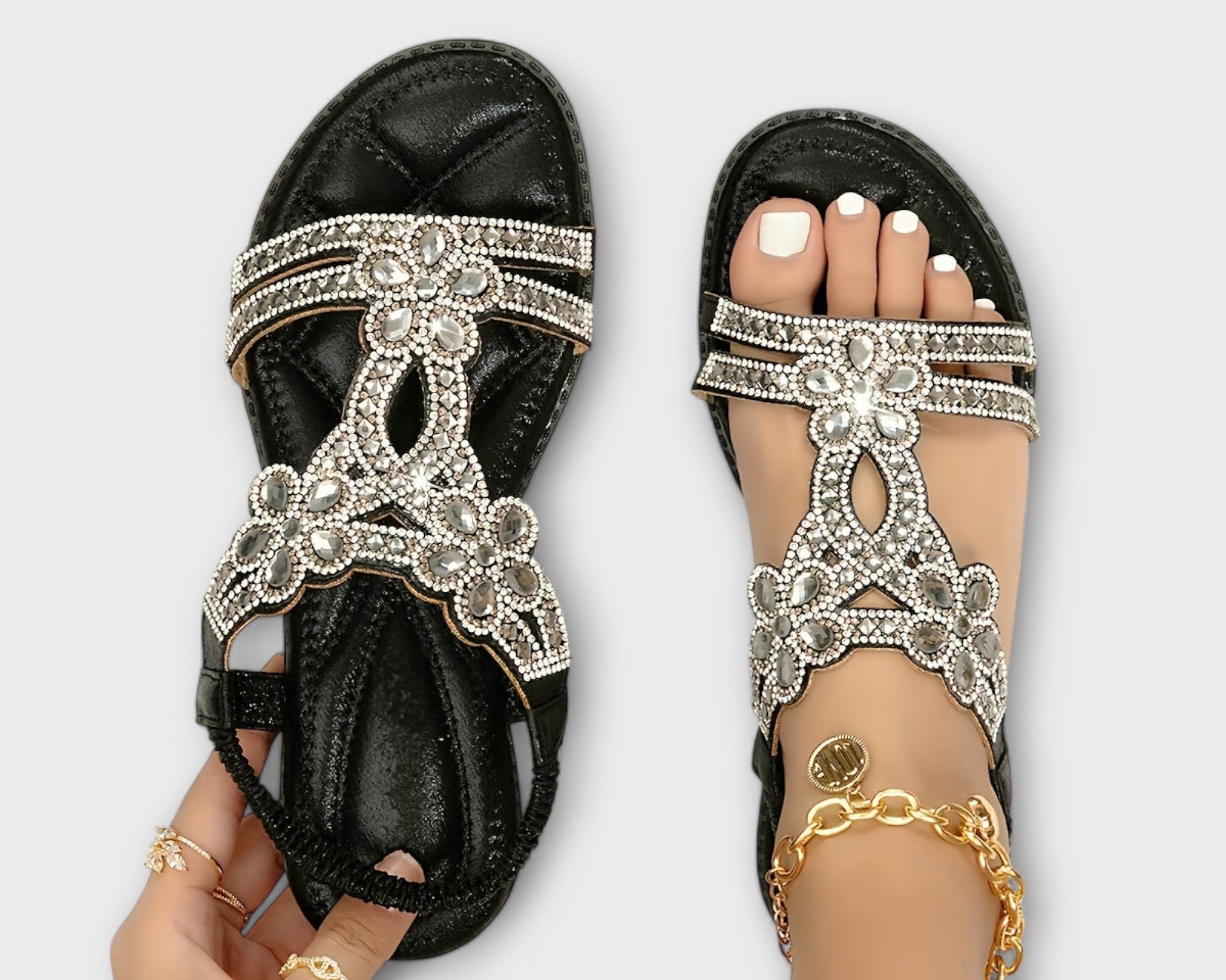 Birgit - Ortopedické sandály s boho šarmem