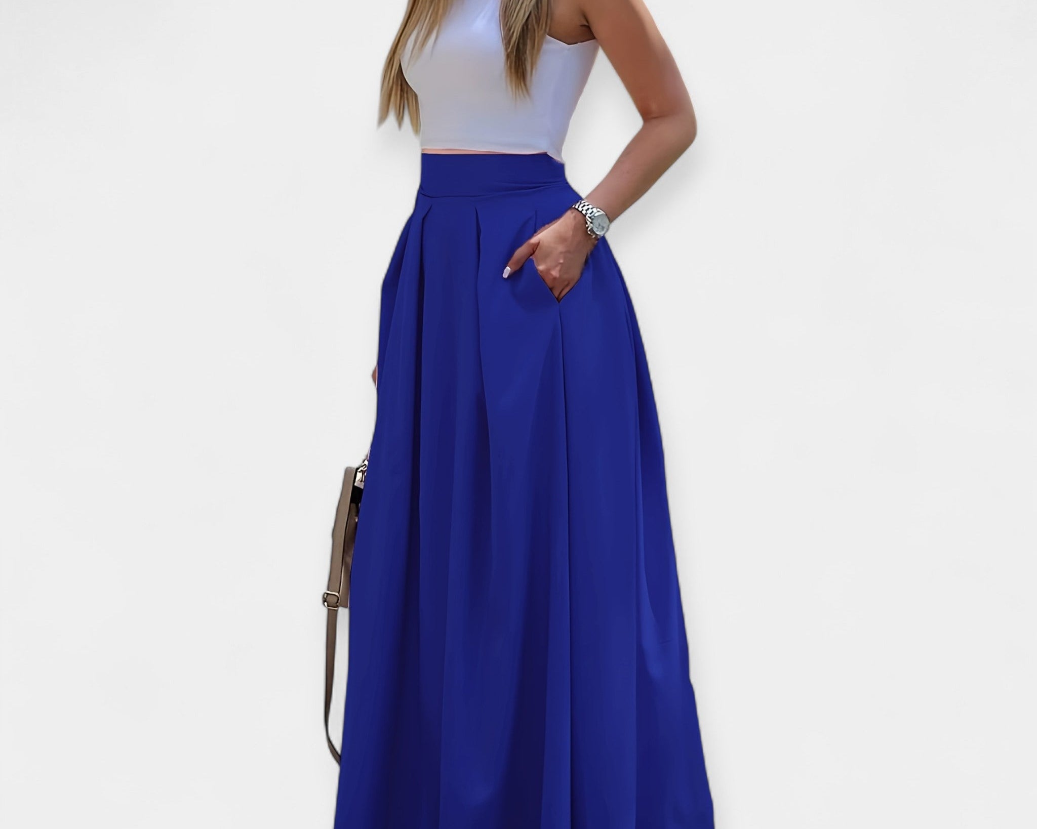 Stylová midi sukně