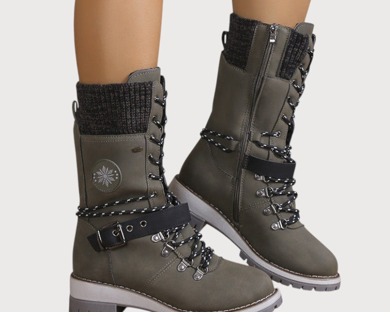 Voděodolné zimní boty do výšky kolen 