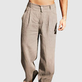 Libuše – Lněné kalhoty se širokými nohavicemi