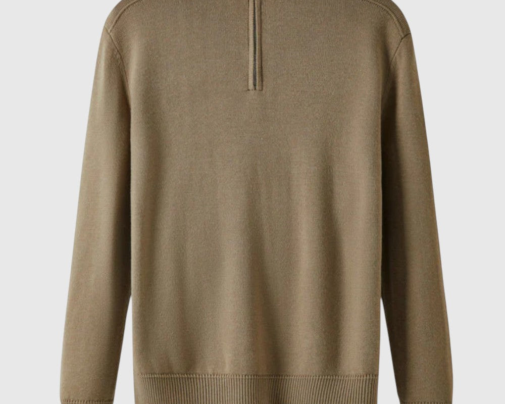 Perla- Svetr se zipem z merino vlny Capri