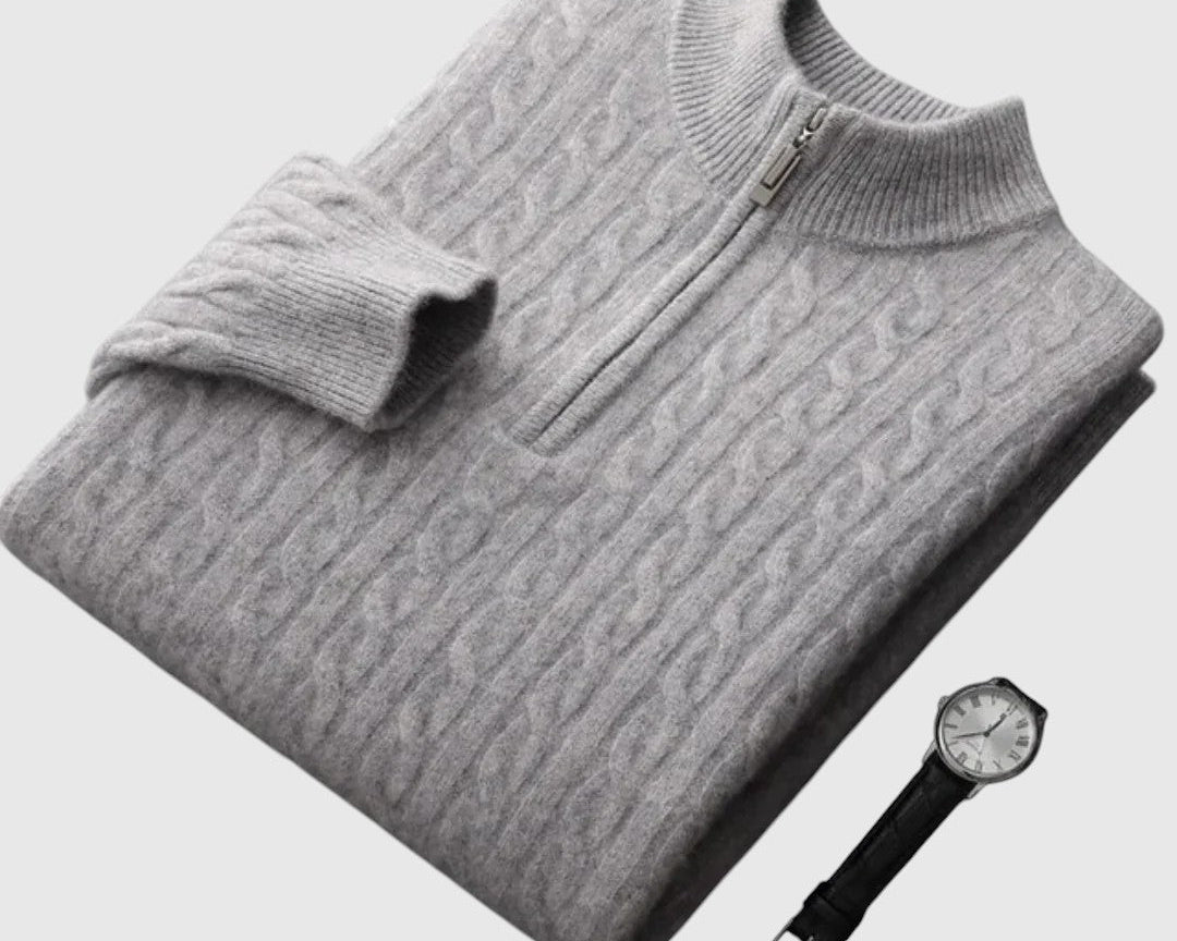 Perla- Pletená polokošile z kašmíru Deneb