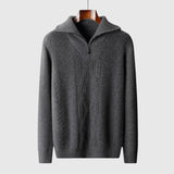 Svetr na zip z merino vlny Perla-Taranto