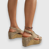 Mia – Vintage sandály na platformě