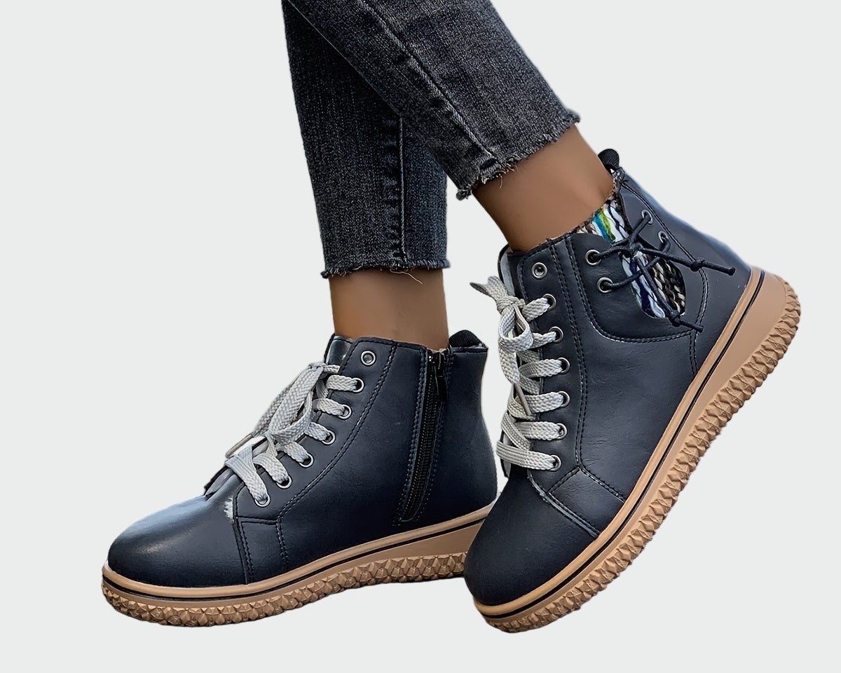 Ortopedické kožené kotníkové boty