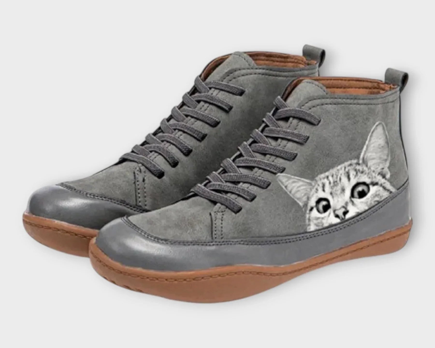 Ema™ | Kožené boty pro milovníky koček