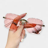 Klasické Retro Brýle Bez Rámu 