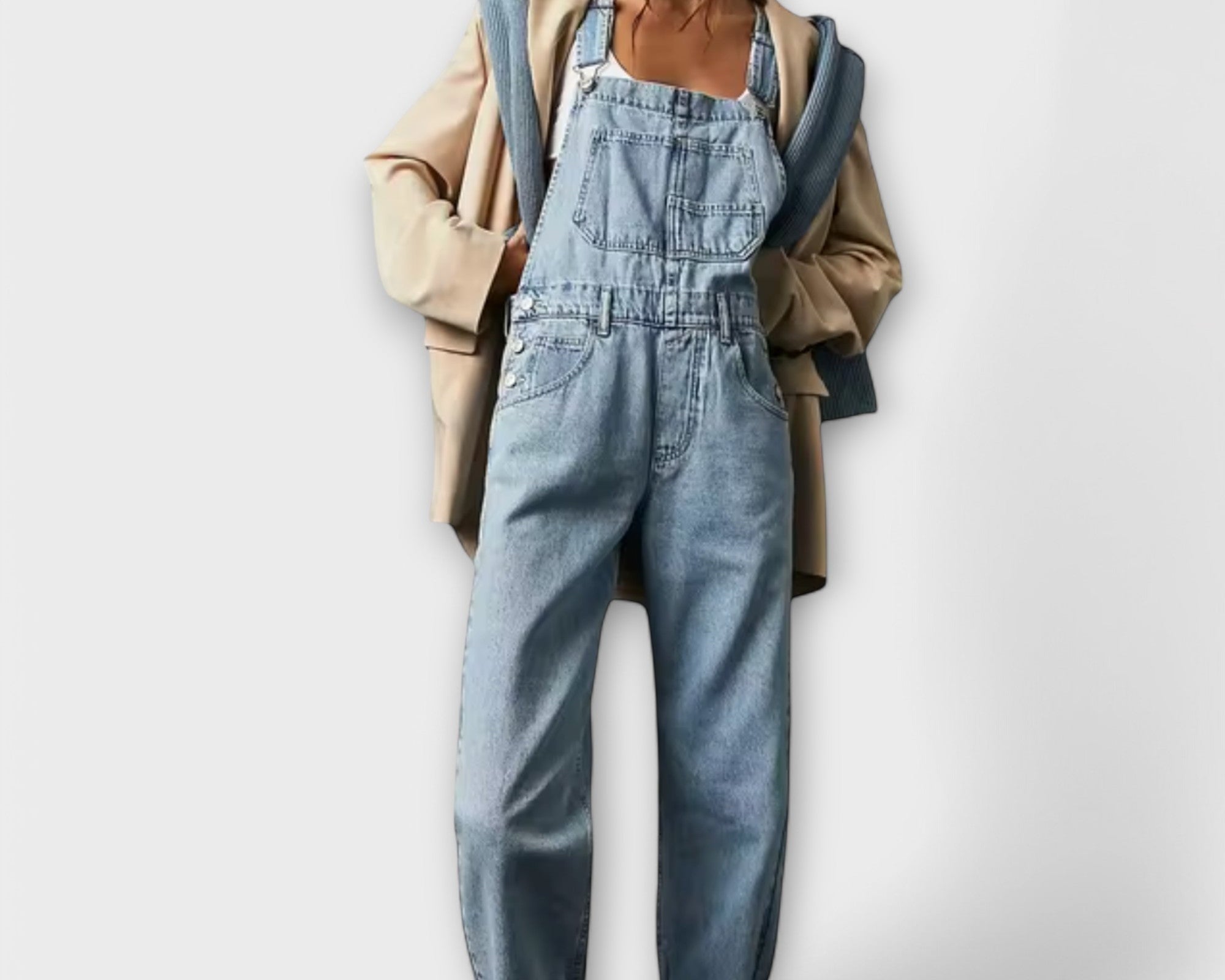 Shaira – Volný denimový overal