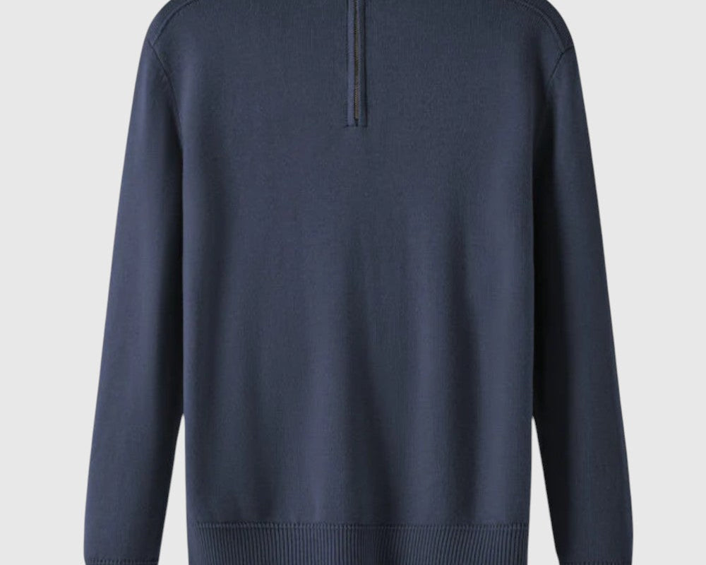 Perla- Svetr se zipem z merino vlny Capri