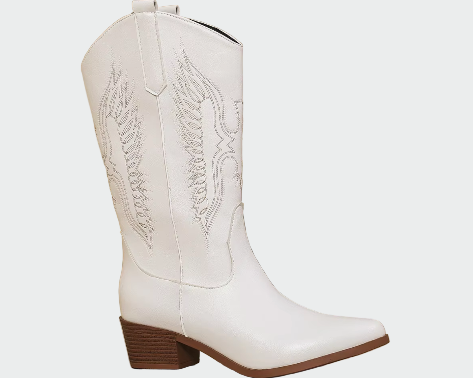 Kožené západní kovbojské boty