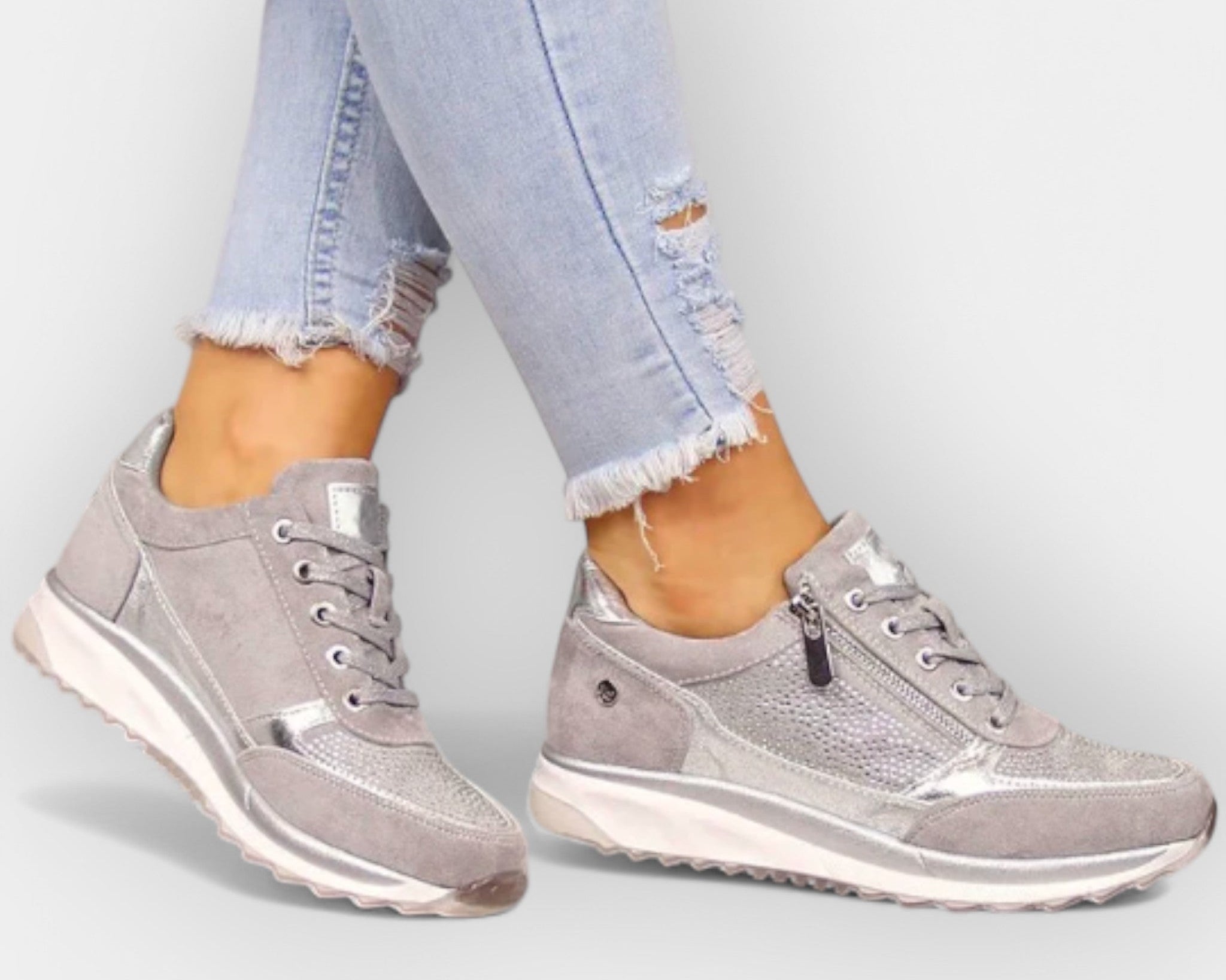 Anatomické tenisky se zipem