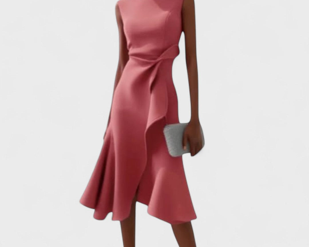 Andrea - Asymetrické šaty s elegantními sklady