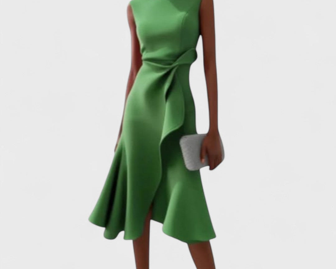 Andrea - Asymetrické šaty s elegantními sklady