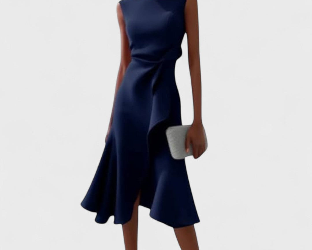 Andrea - Asymetrické šaty s elegantními sklady