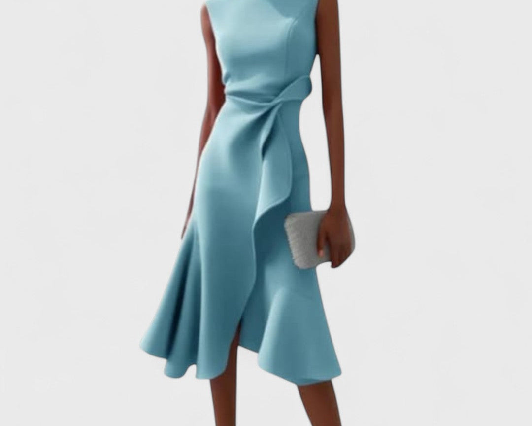 Andrea - Asymetrické šaty s elegantními sklady